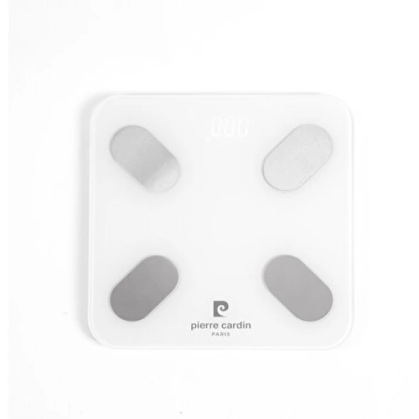 Pierre Cardin Yağ/Kas/Su Oranı Ölçümü Fonksiyonlu Akıllı Bluetooth Baskül Pc-B30001