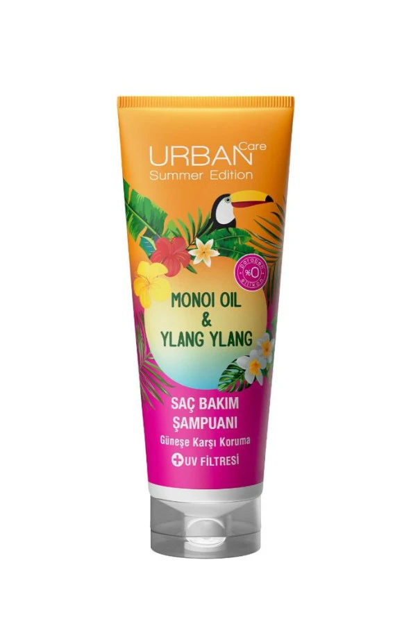Urban Care Summer-Monoi Yağı & Ylang Ylang Güneş Koruyucu Saç Bakım Şampuanı-Vegan-250 ML - 2