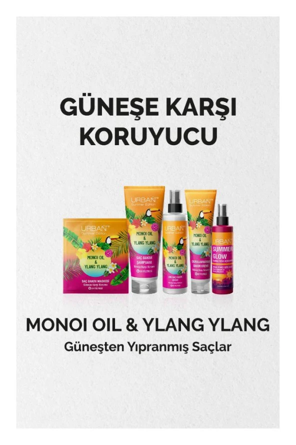 Urban Care Summer-Monoi Yağı & Ylang Ylang Güneş Koruyucu Saç Bakım Şampuanı-Vegan-250 ML - 4