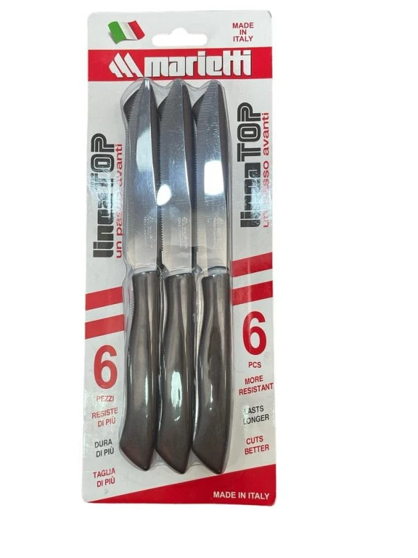 Marietti Linea Steak Bıçağı 6'lı 27TPB06