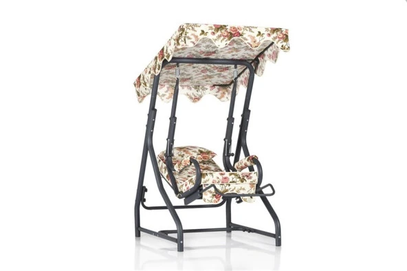 Camellia Tek Kişilik Yatarlı Bahçe Salıncağı - İngiliz Güllü - 3
