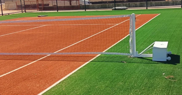 Adelinspor Via Seyyar Tenis Direği ve Gold Tenis File Seti