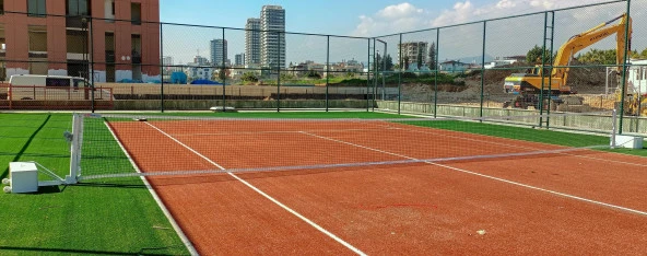 Adelinspor Via Seyyar Tenis Direği ve Gold Tenis File Seti - 7