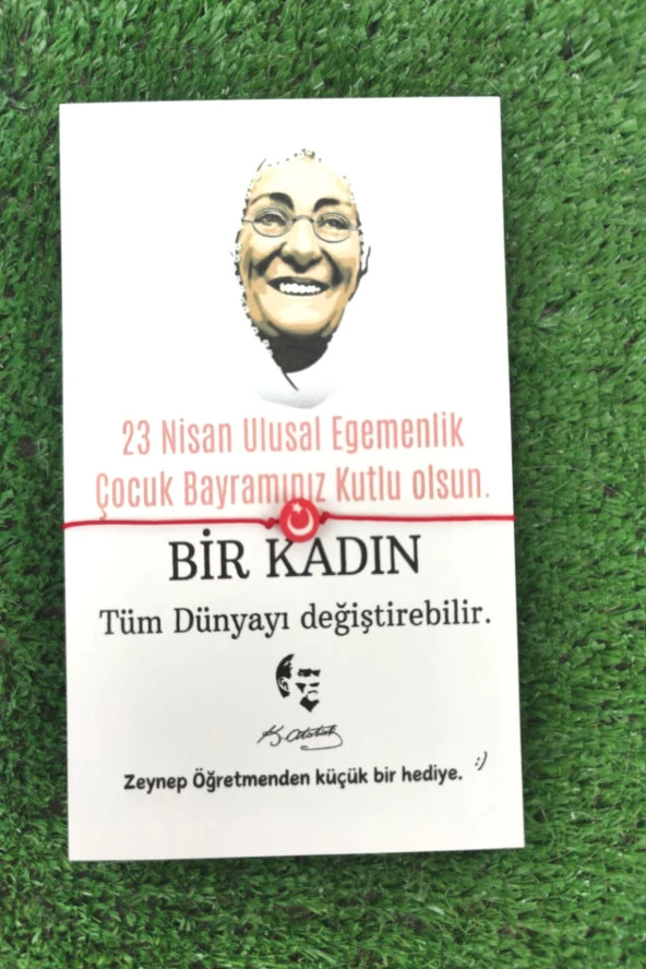 23 Nisan Zübeyde Hanım Konsept - 5 Adet Türk Bayraklı Bileklik - 23 Nisan Hediye - Okul Hediye