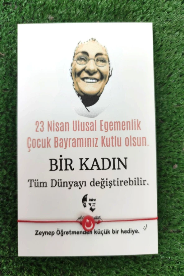 23 Nisan Zübeyde Hanım Konsept - 5 Adet Türk Bayraklı Bileklik - 23 Nisan Hediye - Okul Hediye - 3