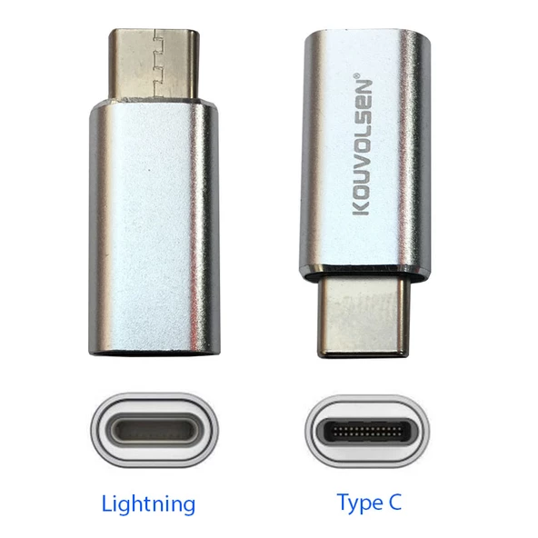Lightning 8 pin dişi to type c erkek çevirici şarj adaptörü - Resim 5