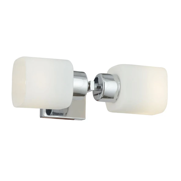 Apliqa Armin 2li Krom Kaplama Duvar Lambası Ayna Üstü-Yanı Modern Banyo Aplik