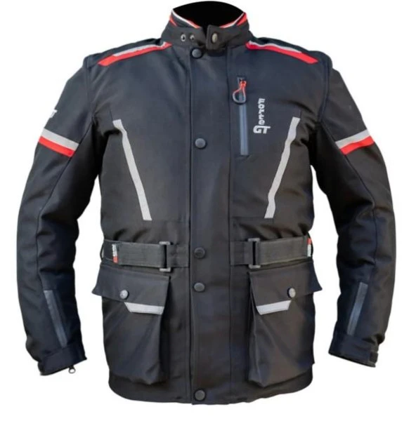 Forte Gt 1086 Hattena Full Koruma 4 Mevsim Kışlık Motosiklet Montu 2XL Beden Siyah