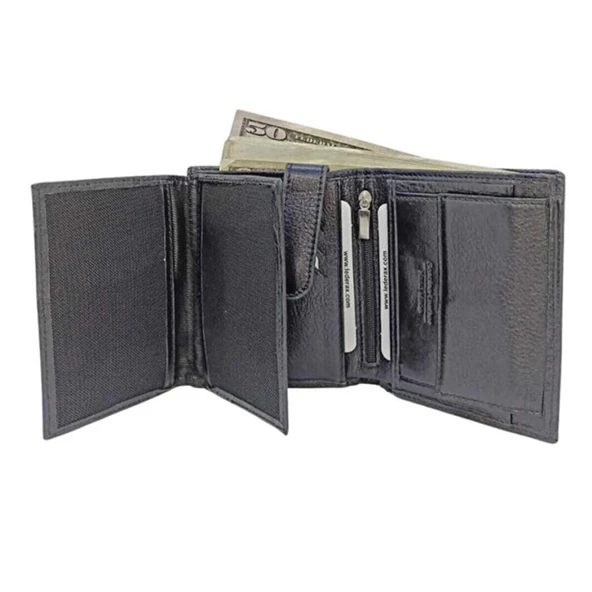 Lederax LD57 Hakiki Deri Büyük Cüzdan Bozuk Para Bölmeli - 6