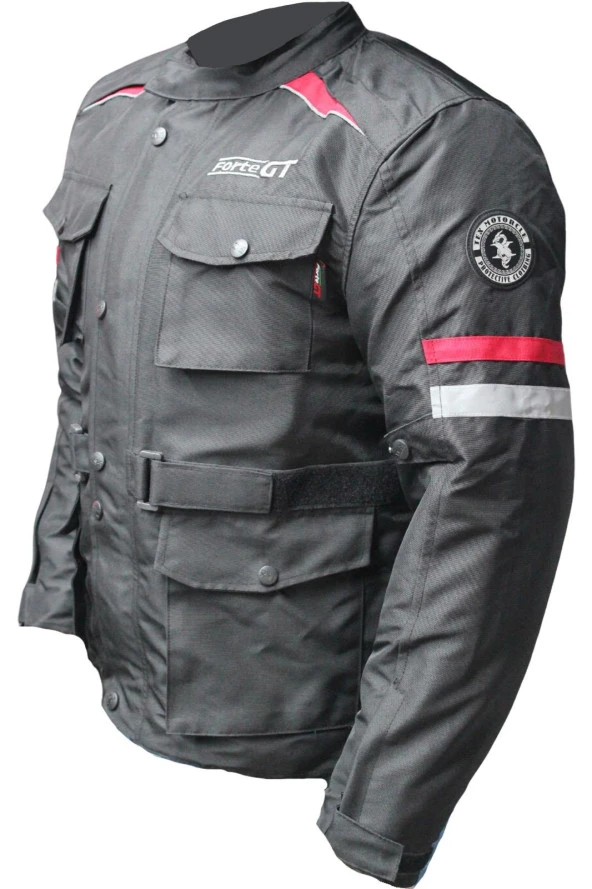 Forte Gt 1065 Metropolis Full Koruma 4 Mevsim Kışlık Motosiklet Montu M Beden Siyah - 2