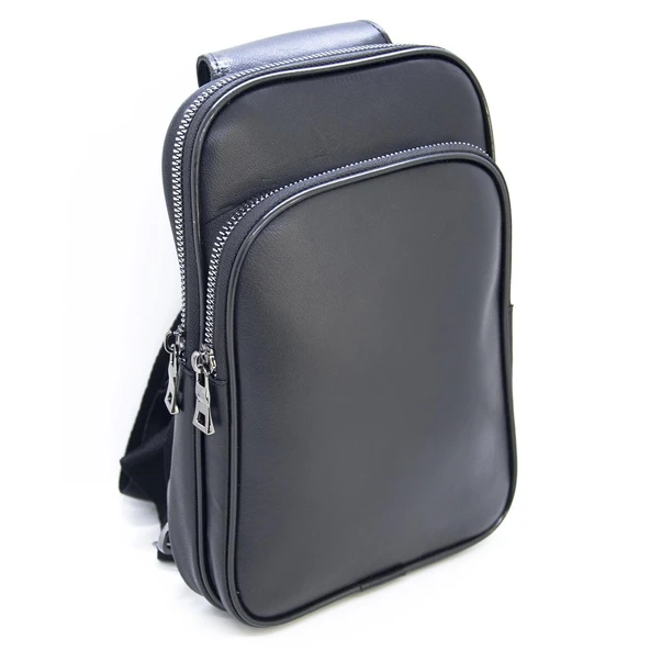 Lederax Hakiki Deri Çapraz Omuz Çantası Çift Taraf Askılı Bodybag - 4