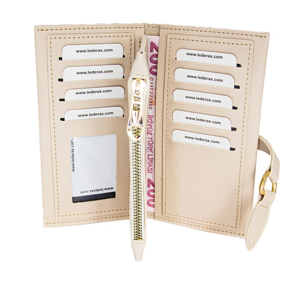 Lederax Telefon Bölmeli Soft Kadın Cüzdan - 2