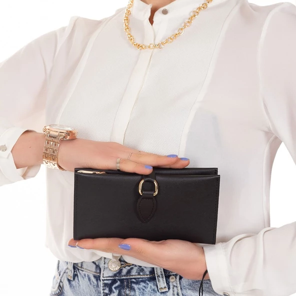 Lederax Telefon Bölmeli Soft Kadın Cüzdan - 12