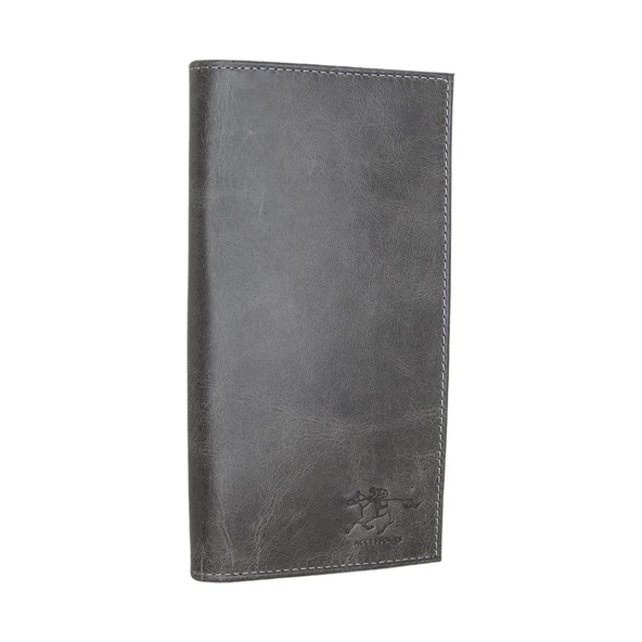 Lederax Eskitme Hakiki Deri Mıknatıslı Telefon Bölmeli Portföy Cüzdan - 10