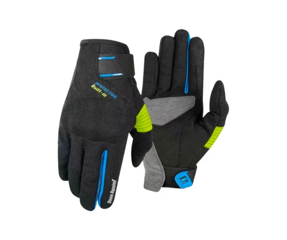 One's Again MG12 Built-İn Korumalı Uzun Parmaklı Motosiklet Eldiveni Mavi XXL Beden