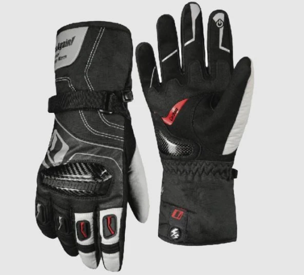 One's Again MG06 Kışlık Eldiven Karbon Fiber Korumalı Uzun Parmaklı Motosiklet Eldiveni XL Beden - 2