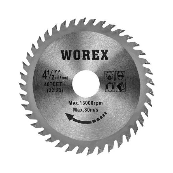 Worex Sunta Testeresi 115/40T x 22,23 mm