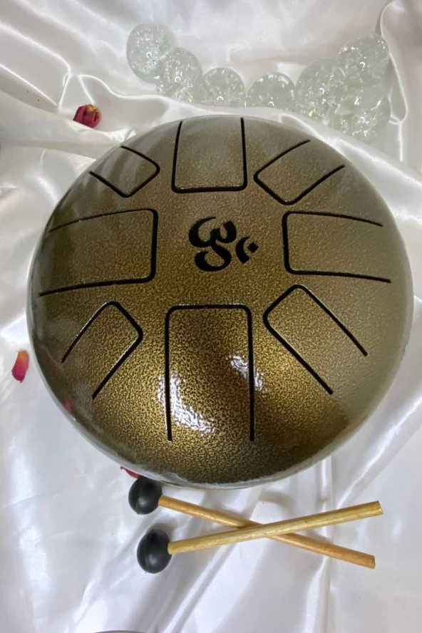 Meditasyon Çanı Yoga Çanı Feng Shui Hand Pan Drum Tongue Drum Dil Davul u - Resim 2