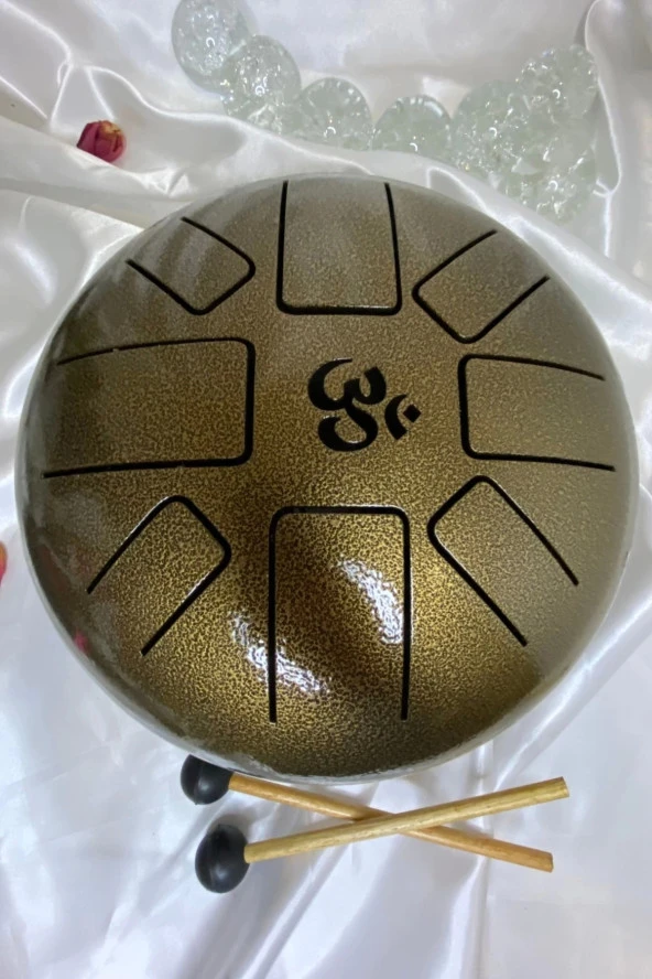 Meditasyon Çanı Yoga Çanı Feng Shui Hand Pan Drum Tongue Drum Dil Davul u - Resim 3