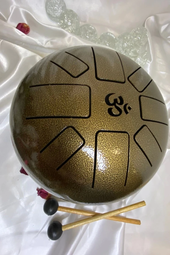 Meditasyon Çanı Yoga Çanı Feng Shui Hand Pan Drum Tongue Drum Dil Davul u - Resim 4