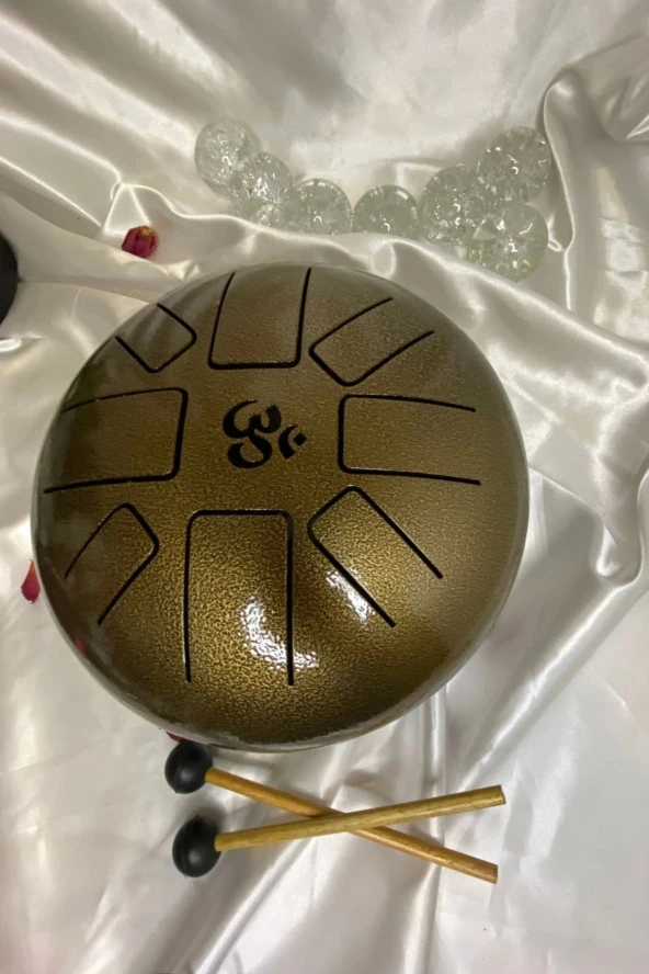 Meditasyon Çanı Yoga Çanı Feng Shui Hand Pan Drum Tongue Drum Dil Davul u - Resim 5