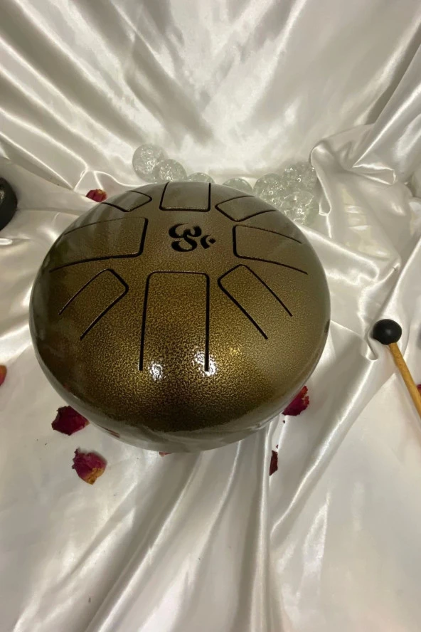 Meditasyon Çanı Yoga Çanı Feng Shui Hand Pan Drum Tongue Drum Dil Davul u - Resim 7