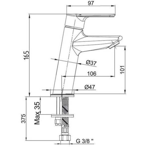 Eca Lia Lavabo Musluk, Eviye Mutfak Ve Banyo Batarya Seti - 5