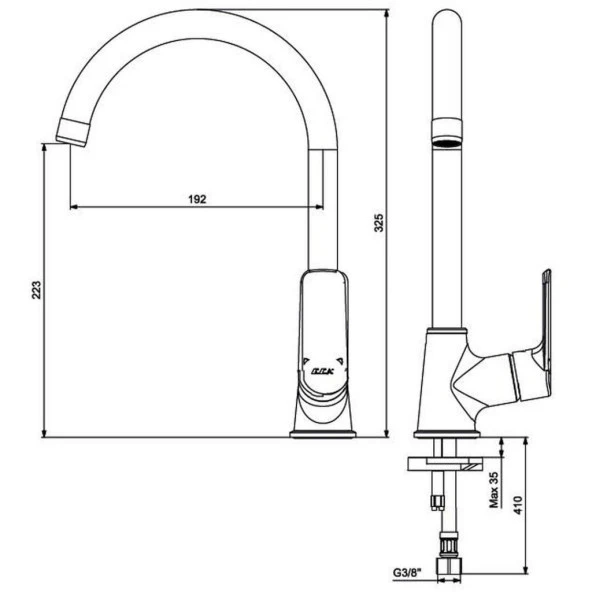 Eca Lia Lavabo Musluk, Eviye Mutfak Ve Banyo Batarya Seti - 7