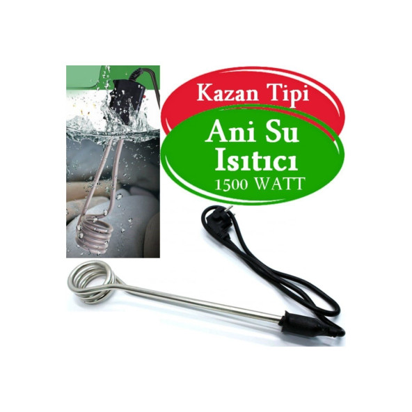 Su Isıtıcı Kazan Tipi  ikinci el pratik Daldırma Su Isıtıcı Kova Isıtıcı 1500 W - 2