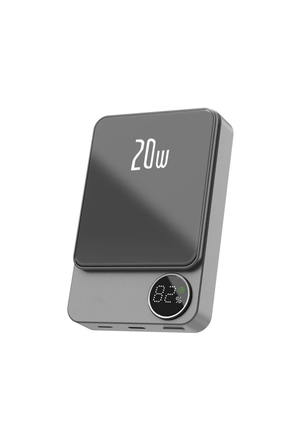 Qpen PD24 10.000 mAh 20W PD Hızlı Kablosuz Şarj Mini Powerbank - 4