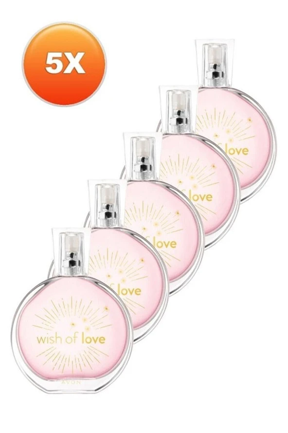 AVON Wish Of Love Kadın Parfüm Edt 50 ml 5'li Set
