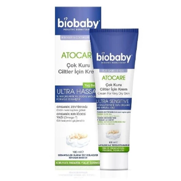 Biobaby Kuru ve Atopik Ciltler İçin Krem 100 ml ürün görseli