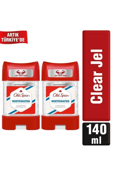 Old Spice Clear Jel 70 ml Whitewater 2 Adet - Resim 2