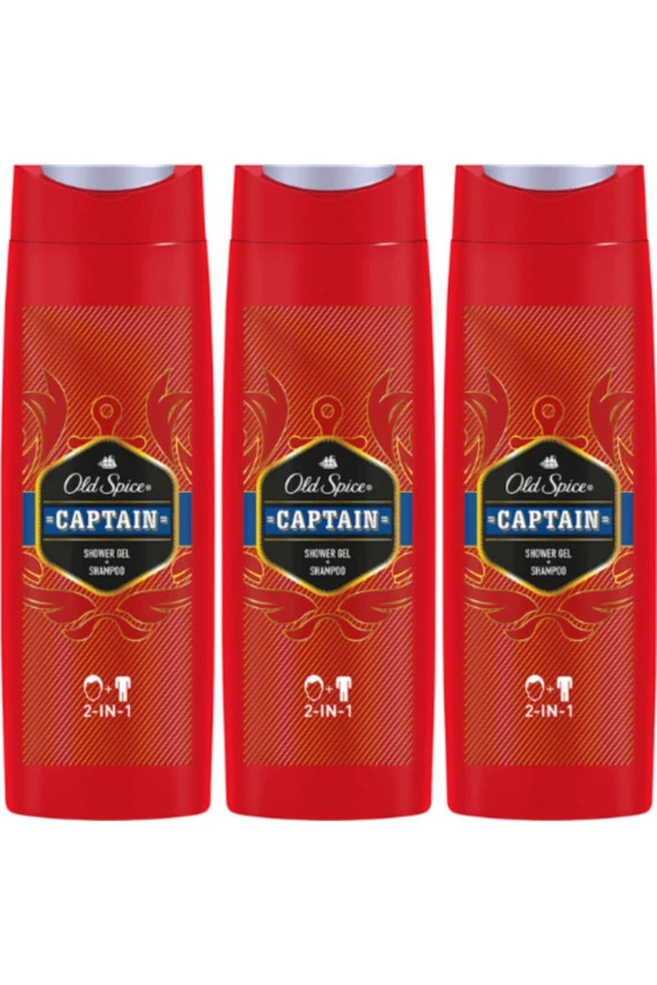 Old Spıce Captain Duş Jeli 400 ml 3 Adet