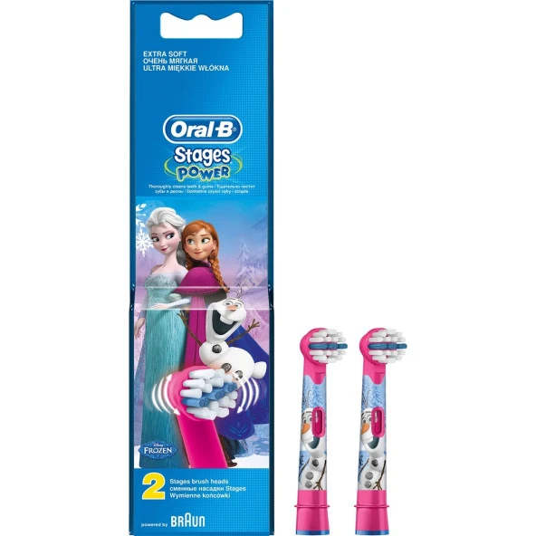 Oral-B Stages Diş Fırçası Yedek Başlık Soft 2'li - Frozen