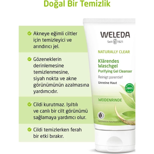 Weleda Naturally Clear Arındırıcı Temizleyici Jel 100 ml