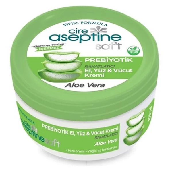 Cire Aseptine Aloe Vera Özlü Krem 100 ml