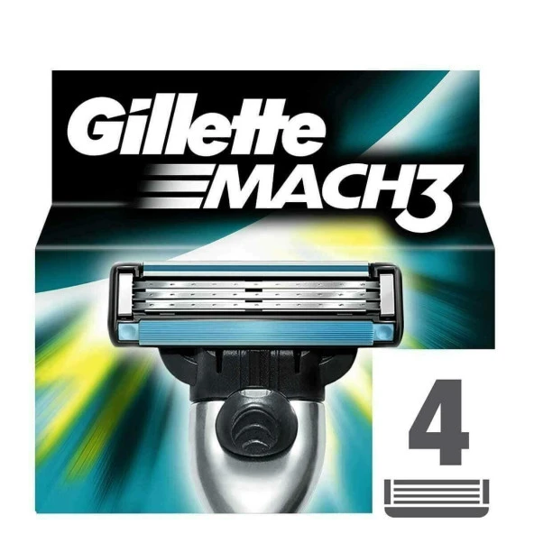 Gillette Mach 3 Yedek Bıçak 4'lü