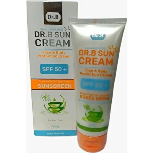 Dr. B Sun Cream Aloe Vera Özlü Güneş Kremi SPF50+ 75 ml