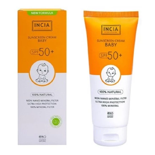 Incia Baby %100 Doğal Güneş Kremi SPF50 50 ml