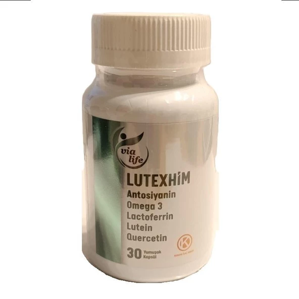 Lutexhim Lactoferrin, Antosiyanin, Omega 3, Quersetin, Lutein, Zeaksantin 30 Soft jel - Resim 3