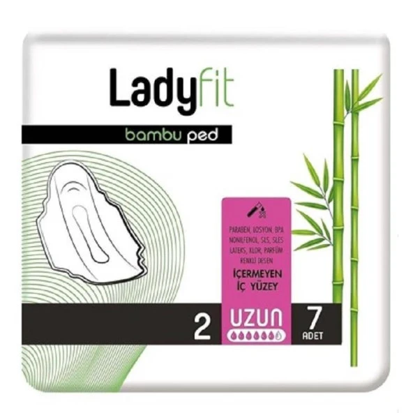 Ladyfit Bambu Ped Uzun 7'li ürün görseli