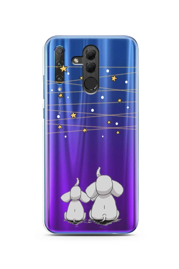 Filler Tasarımlı Süper Şeffaf Silikon Telefon Kılıfı Huawei Honor 20 Lite
