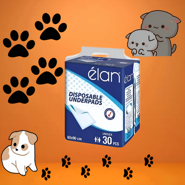 ELAN 60x90 KEDİ KÖPEK ÇİŞ PEDİ 30'LU