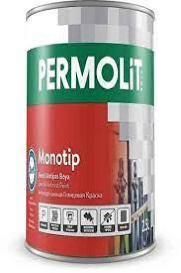 PERMOLİT MONOTİP ANTİPAS PARLAK SİYAH 0.75LT