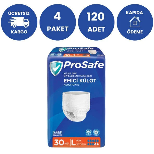 Prosafe  Emici Külot Büyük Boy 4 Paket 120 Adet