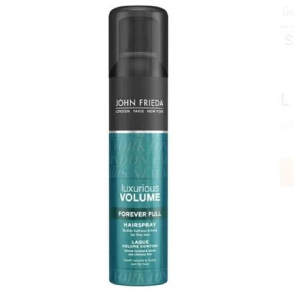 John Frieda Luxurious Volume Forever Full Hacim Kazandıran Sabitleyici Saç Spreyi 250 ml
