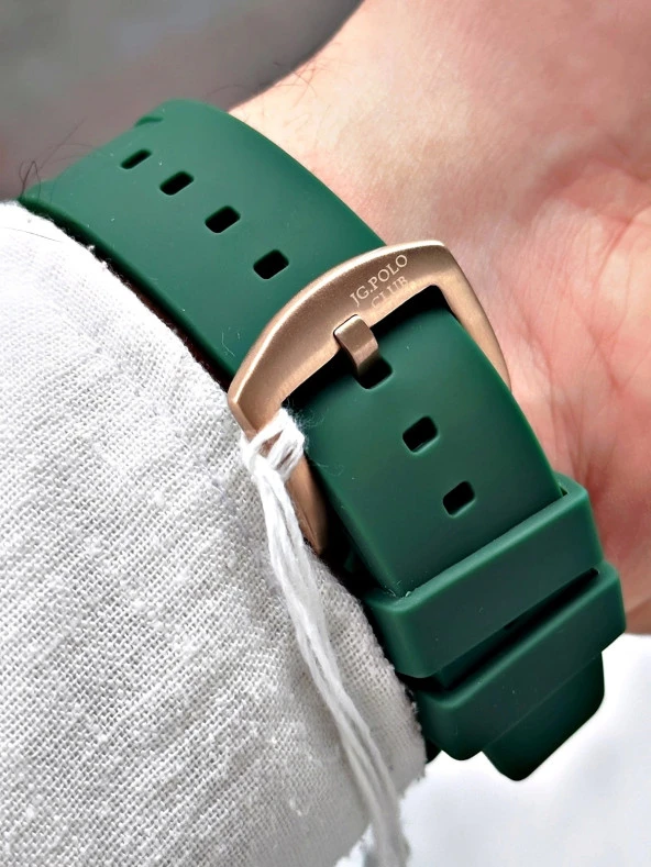 Jg. Polo Clup JPC.1223 14770.05 Silikon Kordon Otomatik Erkek Kol Saati - Resim 2