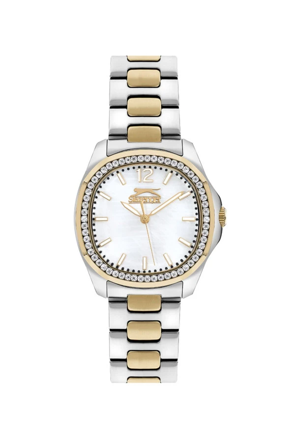 Slazenger SL.09.2238.3.03 Quartz Çelik Altın/Gri 36 mm Kadın Kol Saati