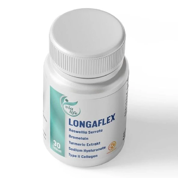 Longaflex Tip 2 Kolajen, Hyalüronik Asit, Bromelain, Bozwellia 30 Tablet - 3